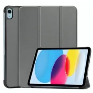 iPad 10th Gen 2022 Case, Slim Stand Smart Cover, Soft TPU Back, Protective Lightweight Case | Grey